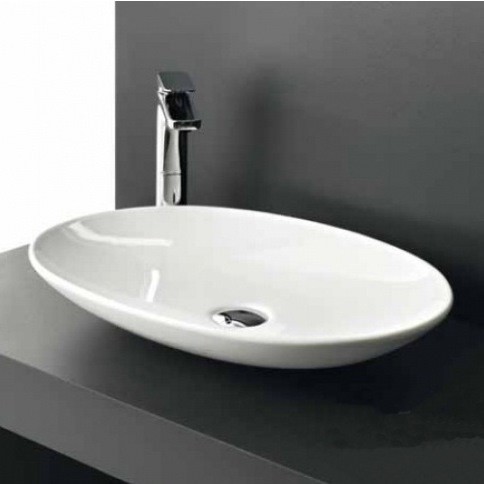 Artceram La Fontana umywalka stawiana na blat 60X42 cm biała LFL001