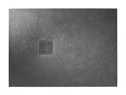 Roca Terran brodzik prostokątny 160x70 z syfonem konglomerat stonex szary łupek AP016402BC01200