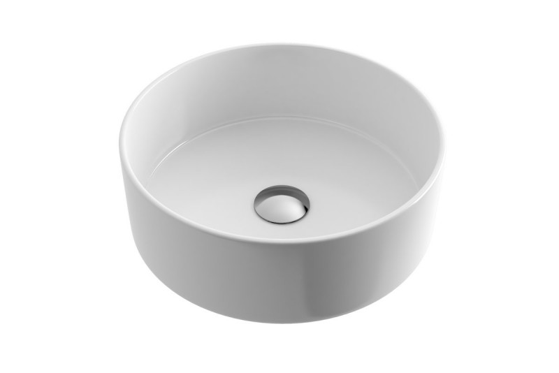 Actima Ovia 35 umywalka nablatowa okrągła 37x37 biały CEAC.2501.WH