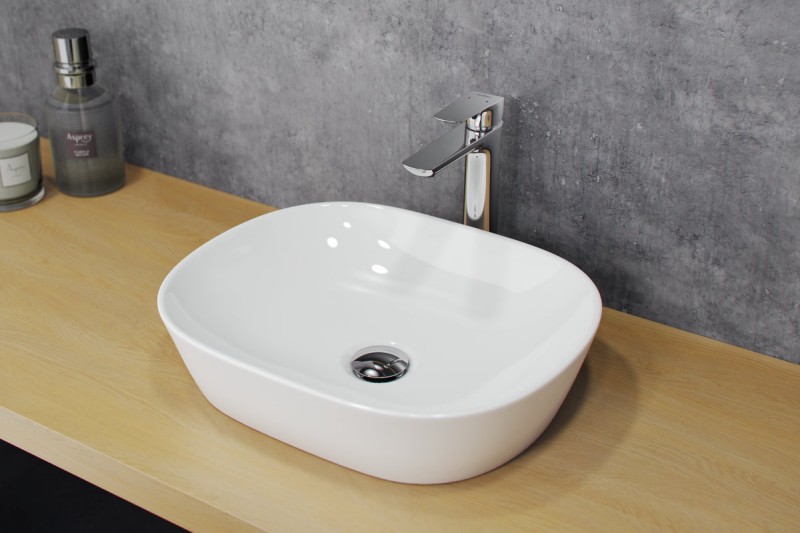 Actima Jima umywalka nablatowa owalna 46x37 biały CEAC.2001.465.WH