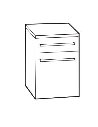 Defra Olex B32 szafka podwieszana czarna 024-B-03205