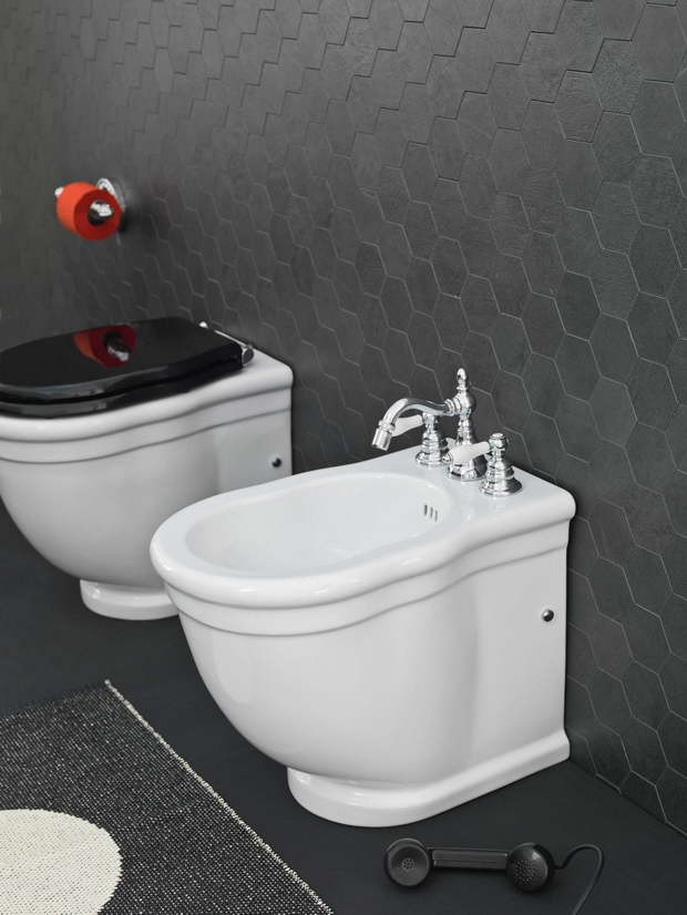 Artceram Hermitage bidet stojący retro biały HEB001