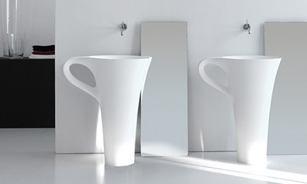 Artceram Cup umywalka wolnostojąca filiżanka 70x50 cm bało czarna livingtec OSL0040150