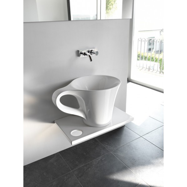 Artceram Cup umywalka nablatowa filiżanka 70x50 cm bała livingtec OSL005