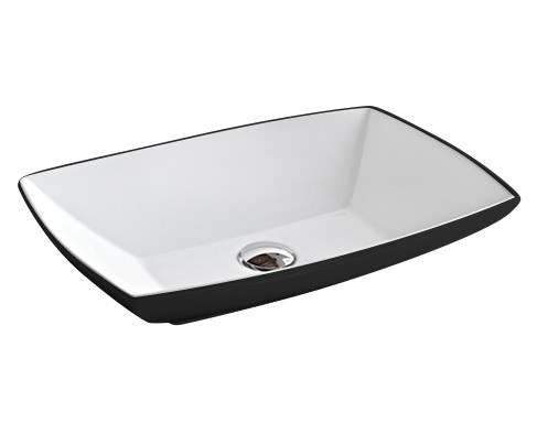 Artceram Jazz umywalka stawiana na blat 60x40 cm biały JZL002