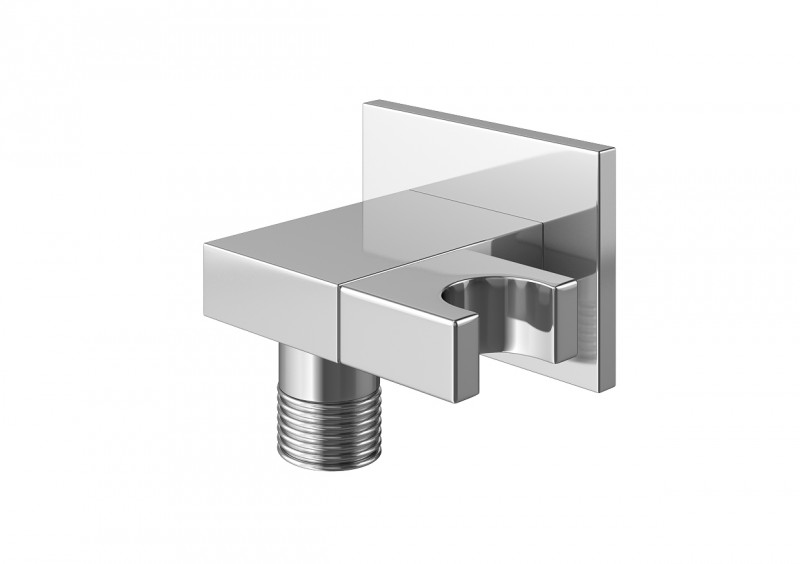 Kohlman Axis zestaw podtynkowy z deszczownicą kwadratową 40x40 cm i słuchawką chrom QW210NQ40