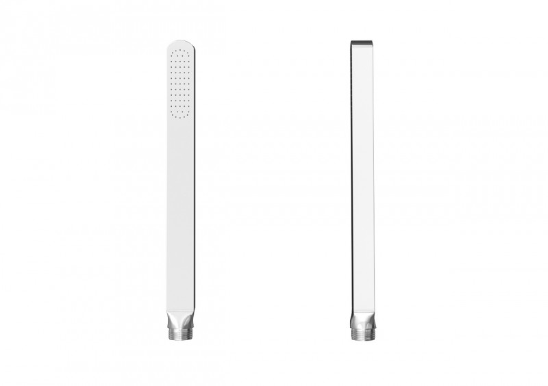 Kohlman Axis zestaw podtynkowy z deszczownicą okrągłą 20x20 cm i słuchawką chrom QW210NR20