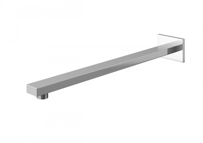 Kohlman Saxo wannowy zestaw podtynkowy z deszczownicą kwadratową 25x25 cm, słuchawką i wylewką chrom QW211SQ25