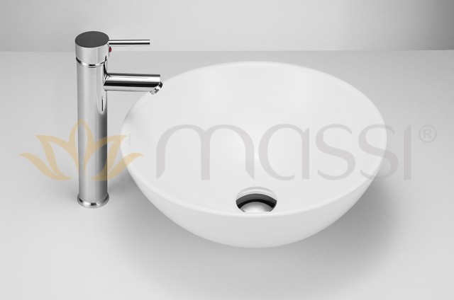 Massi Malo umywalka stawiana na blat okrągła 41,5 cm MSU-5053B