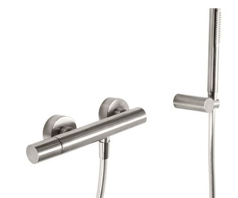 Tres Study Exclusive bateria prysznicowa z zestawem stal nierdzewna 261.167.01.AC