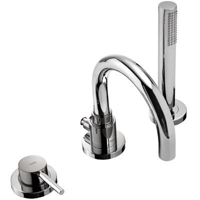 Tres Study Exclusive bateria wannowa trzyotworowa chrom 262.150.01