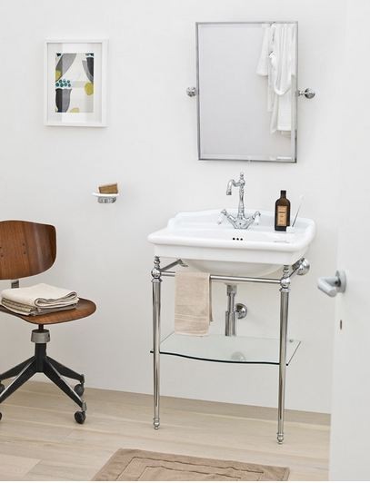 Artceram Hermitage umywalka wisząca 68x55 cm retro biała HEL002