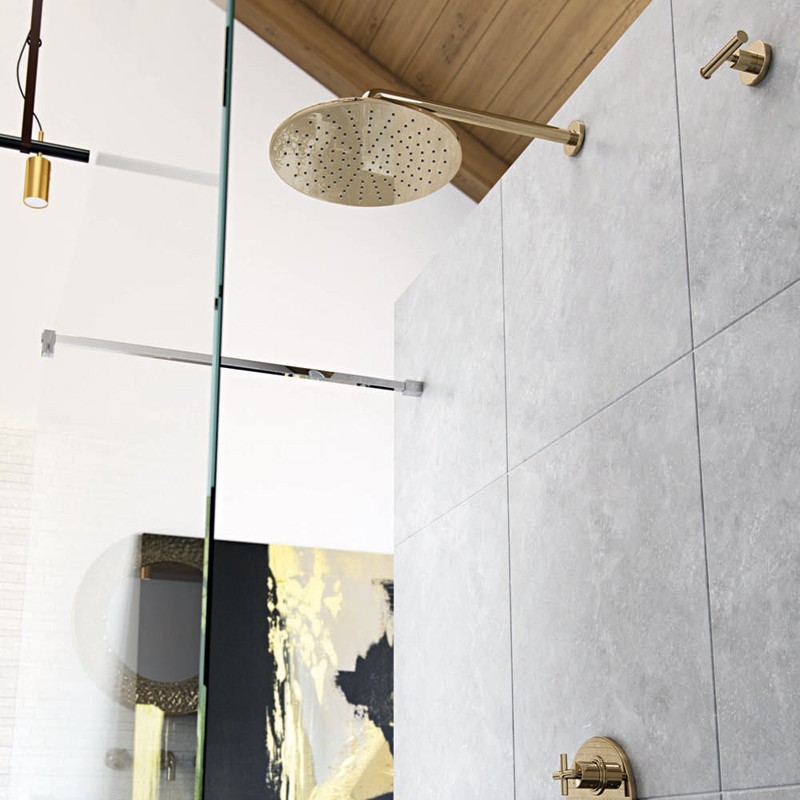 Vado Individual deszczownica głowica prysznicowa okrągła złoto polerowane IND-RO/30-BG