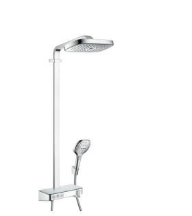 Hansgrohe Raindance Select E 300 3jet komplet prysznicowy z termostatem i deszczownicą biały/chrom 27127400