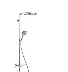 Hansgrohe Raindance Select S 240 2jet komplet prysznicowy z termostatem i deszczownicą biały/chrom 27129400