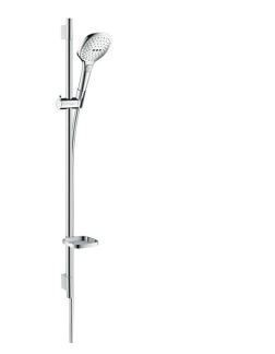 Hansgrohe Raindance Select 120 3 jet/Unica'S Puro 0,65m EcoSmart zestaw prysznicowy  biały/chrom 26622400