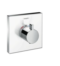Hansgrohe ShowerSelect Glass bateria prysznicowa podtynkowa termostatyczna HighFlow biały/chrom 15734400