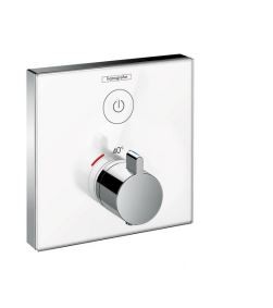 Hansgrohe ShowerSelect Glass bateria prysznicowa podtynkowa termostatyczna biały/chrom 15737400