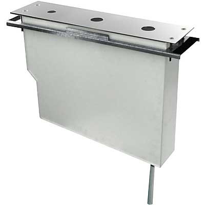 Tres Cuadro 3-otworowy zestaw montażowy ze zbiornikiem do odprowadzania resztek wody chrom 200.245.01