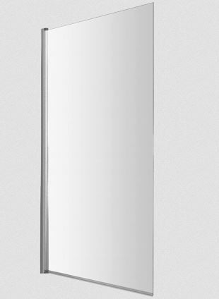 Omnires parawan nawannowy szklany 70 cm przeźroczysty wykończenie chrom uniwersalny MP75CRTR