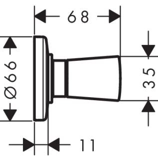 Hansgrohe Logis zawór odcinający 71970000