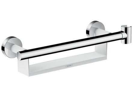 Hansgrohe drążek prysznicowy z półką i uchwytem prysznicowym chrom 26328400