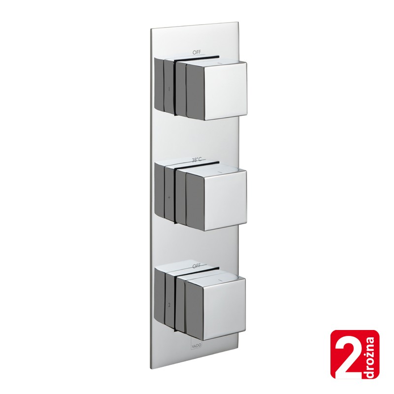 Vado Tablet Notion bateria termostatyczna pionowa 2-drożna chrom TAB-1282-NOT-CP