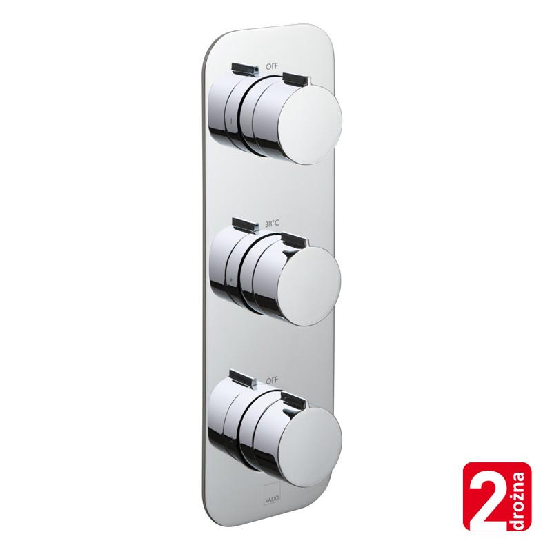 Vado Tablet Altitude bateria termostatyczna pionowa 2-drożna chrom TAB-1282-ALT-CP