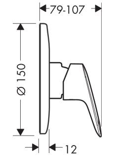 Hansgrohe Logis bateria prysznicowa podtynkowa zestaw chrom 71666000