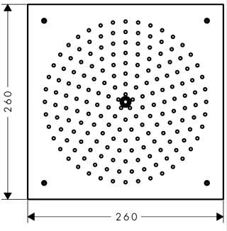 Hansgrohe Raindance 260 głowica prysznicowa Air 1jet chrom 26472000