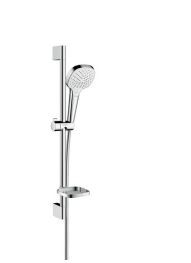 Hansgrohe Croma Select E 1jet 0,65m zestaw prysznicowy z mydelniczką Casetta biały/chrom 26586400