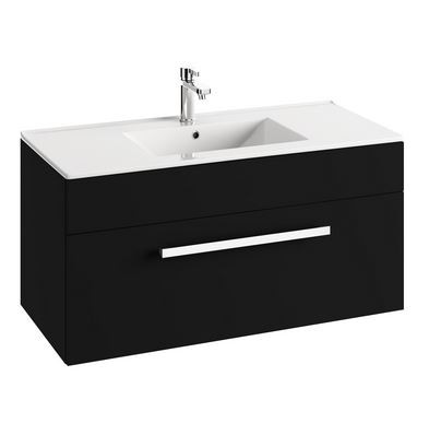 Defra Olex D100 szafka pod umywalkę podwieszana czarna 024-D-10003