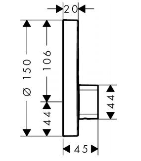 Hansgrohe ShowerSelect S bateria prysznicowa podtynkowa termostatyczna chrom 15748000