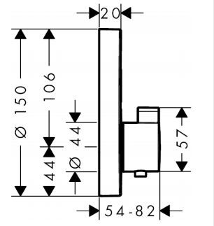 Hansgrohe ShowerSelect S bateria prysznicowa podtynkowa termostatyczna chrom 15743000