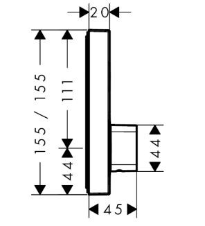 Hansgrohe ShowerSelect bateria prysznicowa podtynkowa termostatyczna chrom 15767000