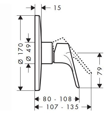 Hansgrohe Focus E2 bateria prysznicowa podtynkowa chrom 31964000