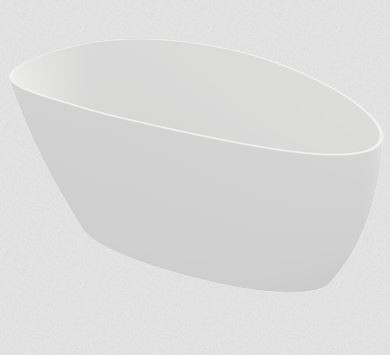 Omnires Marble+ Barcelona wanna wolnostojąca 170x77 lany marmur biały połysk BARCELONAXLBP