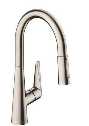 Hansgrohe Talis S bateria kuchenna z wyciąganą wylewką stalowy 72813800