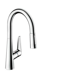 Hansgrohe Talis S bateria kuchenna z wyciąganą wylewką chrom 72813000