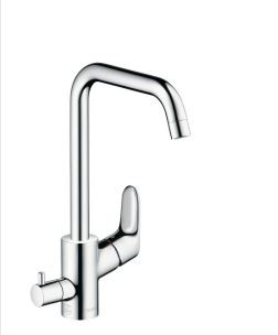 Hansgrohe Focus E2 bateria kuchenna z zaworem umożliwiającym podłączenie pralki lub zmywarki chrom 31823000