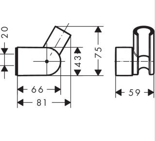 Hansgrohe uchwyt prysznicowy Porter Vario chrom 28328000