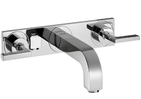 Axor Citterio bateria umywalkowa podtynkowa 3-otworowa wylewka 22 cm chrom 39148000