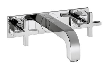 Axor Citterio bateria umywalkowa podtynkowa 3-otworowa wylewka 22 cm chrom 39144000