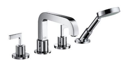 Axor Citterio bateria wannowa 4-otworowa do montażu na cokole z płytek chrom 39454000