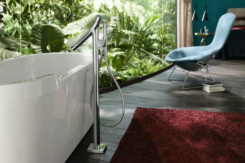 Axor Starck Organic bateria wannowa podłogowa termostatyczna chrom 12016000