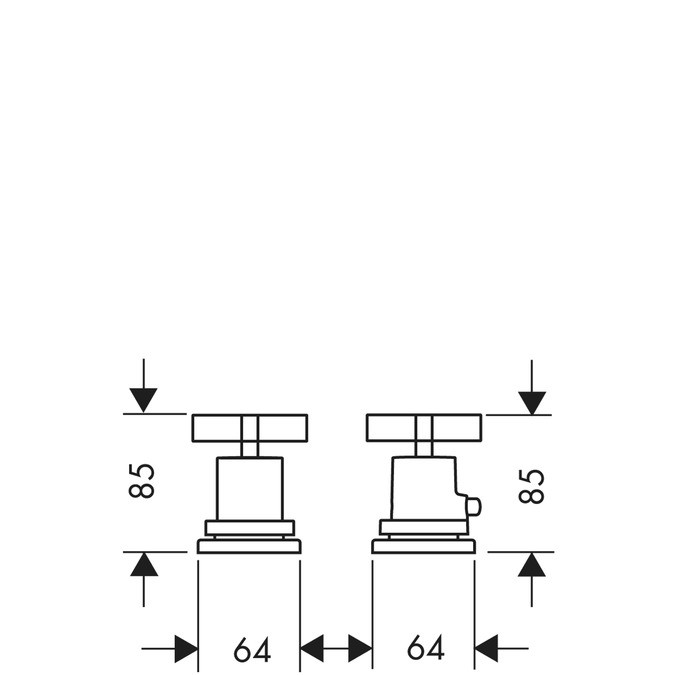 Axor Citterio bateria termostatyczna 2-otworowa na brzeg wanny chrom 39480000
