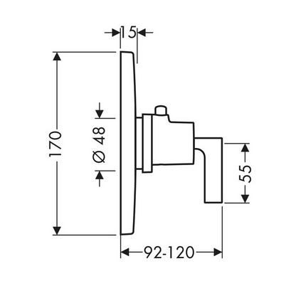 Axor Citterio bateria termostatyczna podtynkowa High Flow chrom 39711000