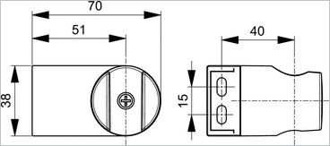 Ideal Standard Rain Cube zawieszenie punktowe chrom B0029AA