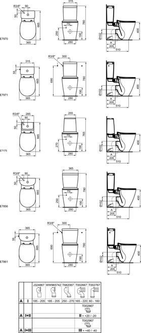Ideal Standard Connect muszla do kompaktu WC AquaBlade E039701