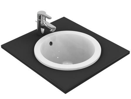 Ideal Standard Connect umywalka wpuszczana w blat 48x48 cm bez otworu na baterię E505301